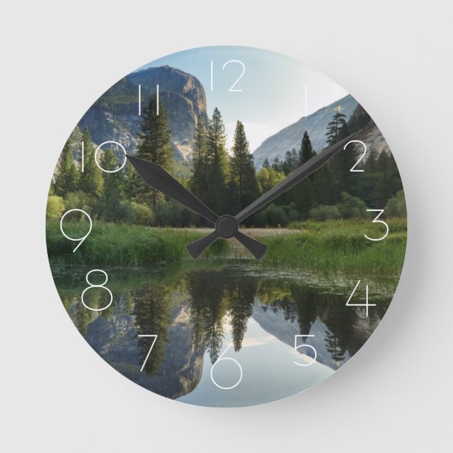 Reloj Redondo Mediano Lago Espejo, Yosemite (Anverso)