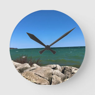 Reloj Redondo Mediano Lago Michigan, Port Washington, WI