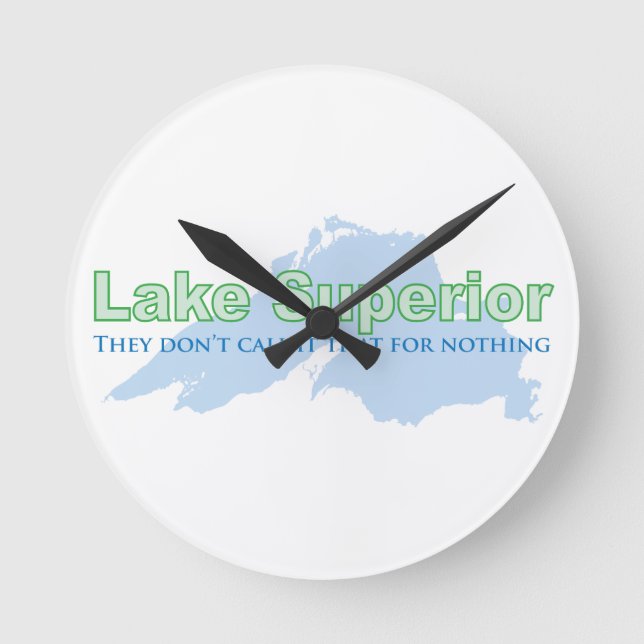 Reloj Redondo Mediano Lago Superior; No lo llaman por nada (Anverso)