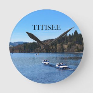 Reloj Redondo Mediano Lago Titisee en la Selva Negra