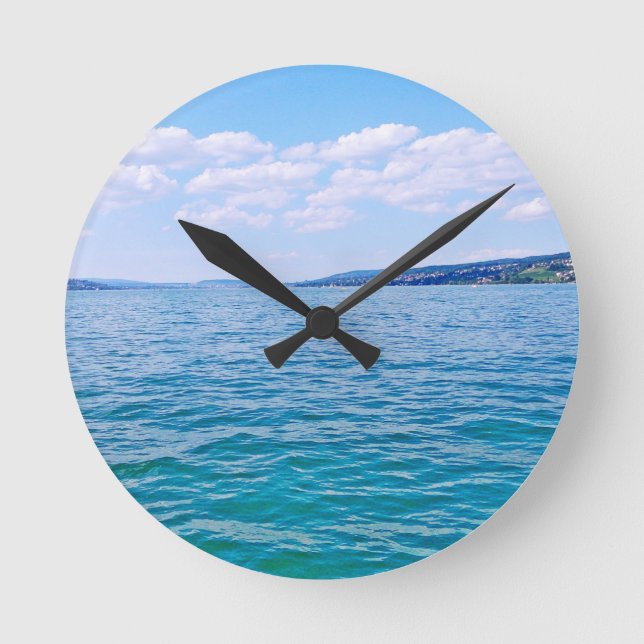 Reloj Redondo Mediano Lago Zurich (Anverso)