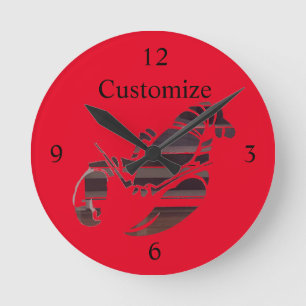 Reloj Redondo Mediano Langosta de Maine Rojo Thunder_Cove Bebida Baster 