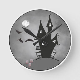 Reloj Redondo Mediano lápidas de los murciélagos de casa