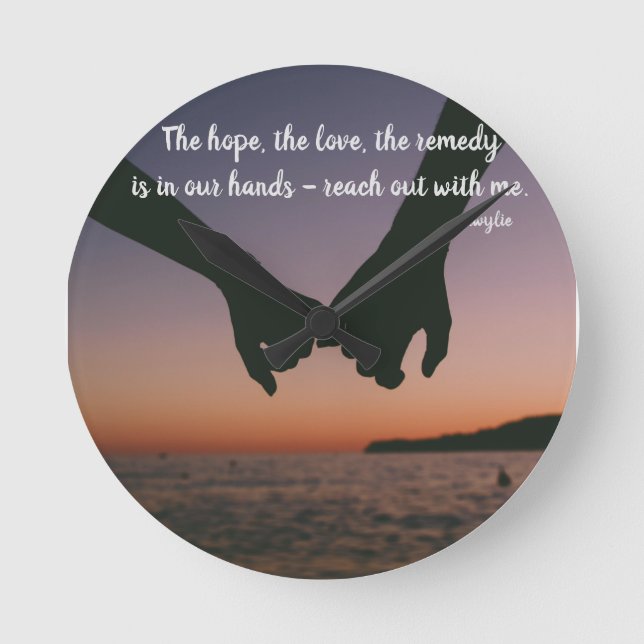 Reloj Redondo Mediano Lárgate conmigo (Anverso)