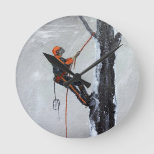 Reloj Redondo Mediano Largo trayecto Husqvarna del arborista