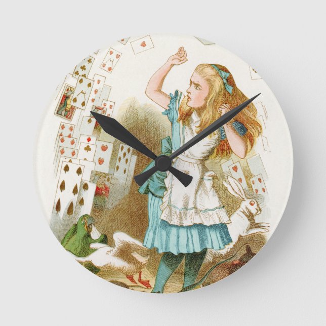 Reloj Redondo Mediano Las aventuras de Alicia en el país de las (Anverso)