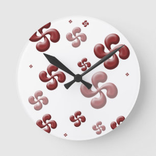 Reloj Redondo Mediano ¡Las cruces Vasco 3d!