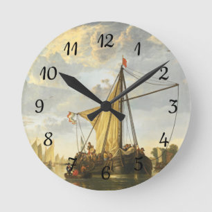 Reloj Redondo Mediano Las maas en el Cuyp de Dordrecht Aelbert
