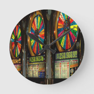 Reloj Redondo Mediano Las Vegas Slot Machines