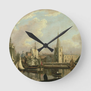 Reloj Redondo Mediano Lavabo del muelle de George, Liverpool, 1797