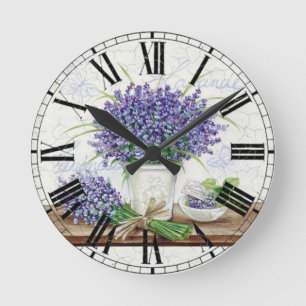 Reloj Redondo Mediano Lavanda