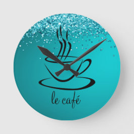 Reloj Redondo Mediano Le Cafe Personalized Kitchen Acrylic