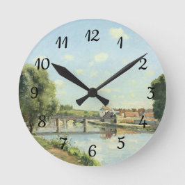 Reloj Redondo Mediano Le Pont Du Chemin De Fer Camille Pissarro