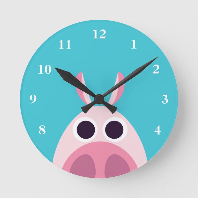Reloj Redondo Mediano Leary the Pig (Anverso)