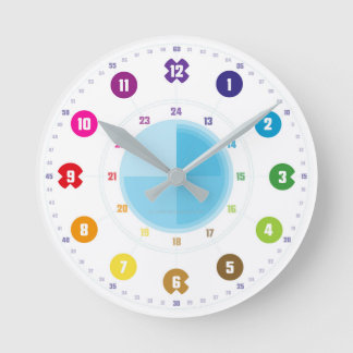 Reloj Redondo Mediano Lehruhr Klassenzimmer Lernuhr Kinderzimmer Wanduhr