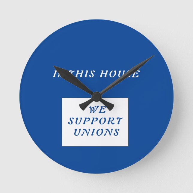 Reloj Redondo Mediano Lema de la Unión (Anverso)