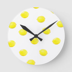 Reloj Redondo Mediano lemon pattern version 2