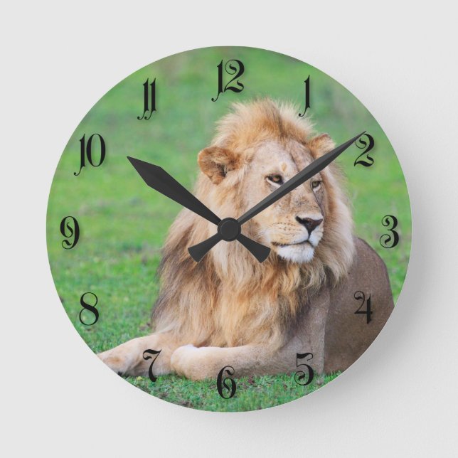 Reloj Redondo Mediano León (Anverso)