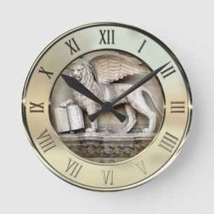 Reloj Redondo Mediano León veneciano