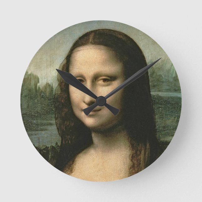 Reloj Redondo Mediano Leonardo da Vinci | Mona Lisa, c.1503-6 (Anverso)