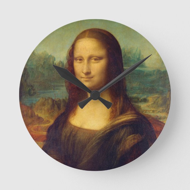 Reloj Redondo Mediano Leonardo da Vinci’s Mona Lisa (Anverso)