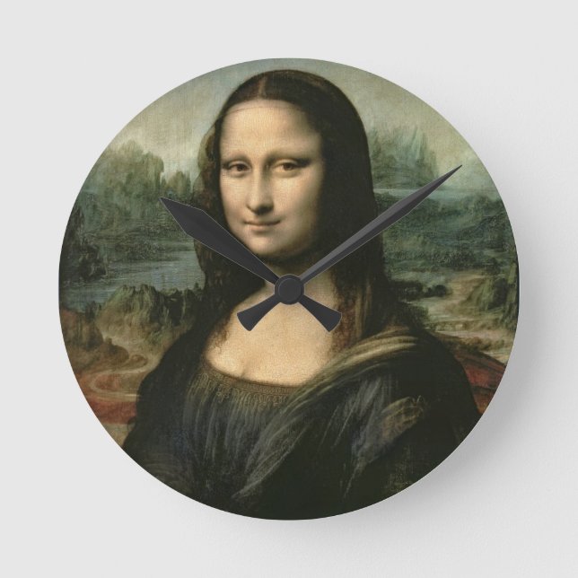 Reloj Redondo Mediano Leonardo Vinci | Mona Lisa, c.1503-6 (Anverso)
