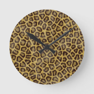 Reloj Redondo Mediano Leopard Fur