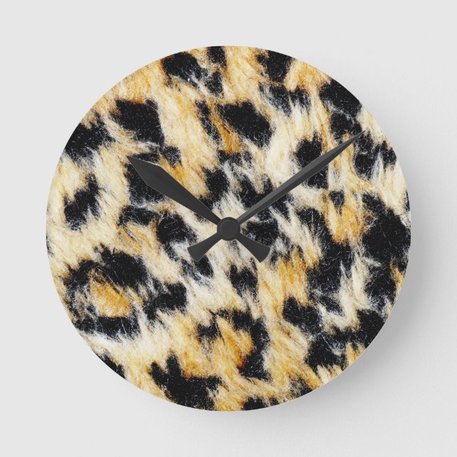 Reloj Redondo Mediano Leopard Spot Small Wall Clock (Anverso)