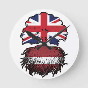 Reloj Redondo Mediano Letonia Letonia Letonia Reino Unido Reino Unido Re