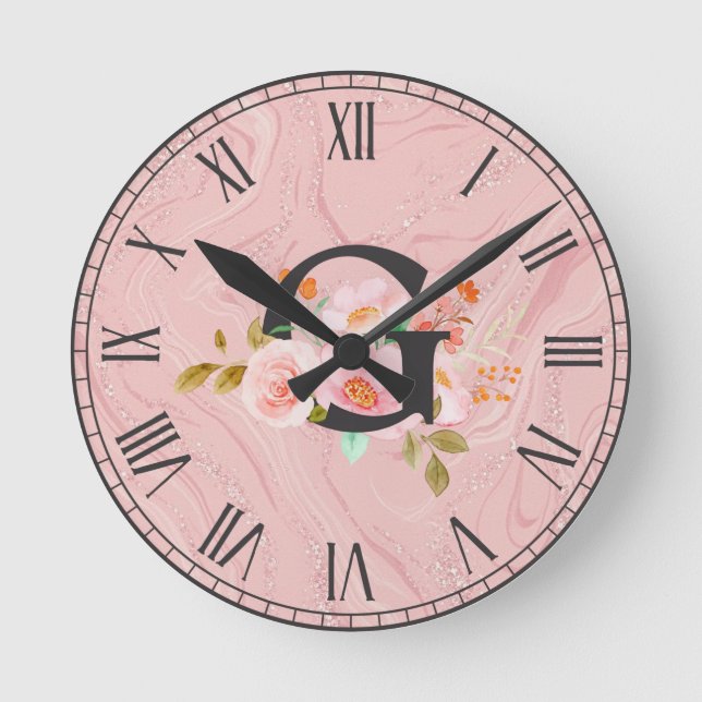 Reloj Redondo Mediano Letter G (Anverso)