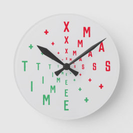 Reloj Redondo Mediano Letter Numbers