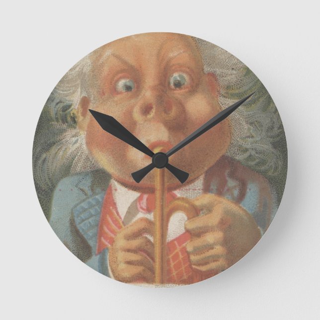 Reloj Redondo Mediano Lewis & Co. Fine Groceries Ephemera (Anverso)