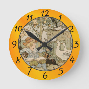 Reloj Redondo Mediano Leyendo diversión