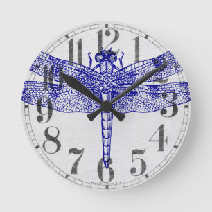Reloj Redondo Mediano Libélula
