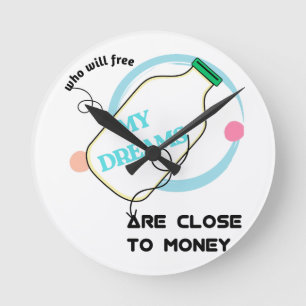 Reloj Redondo Mediano Liberar mis sueños