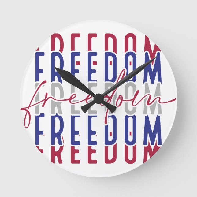 Reloj Redondo Mediano Libertad Kamala Harris (Anverso)