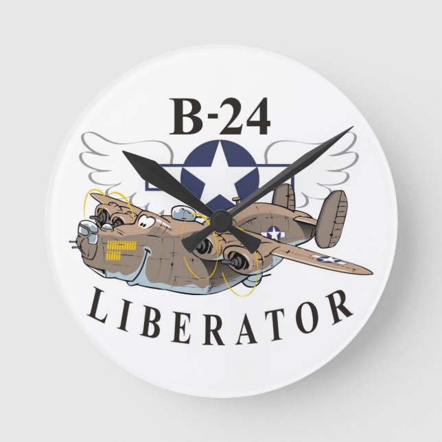 Reloj Redondo Mediano Libertador B-24 (Anverso)