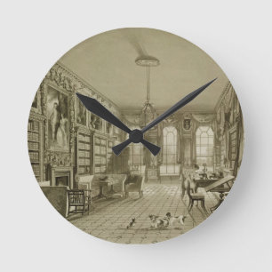 Reloj Redondo Mediano Library as Sitting Room, Cassiobury Park, c.1815,