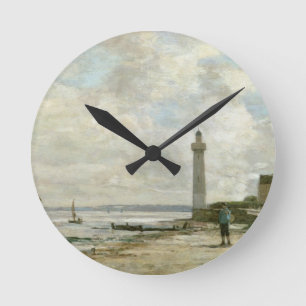 Reloj Redondo Mediano Lighthouse at Honfleur, 1864-66 (oil on panel)