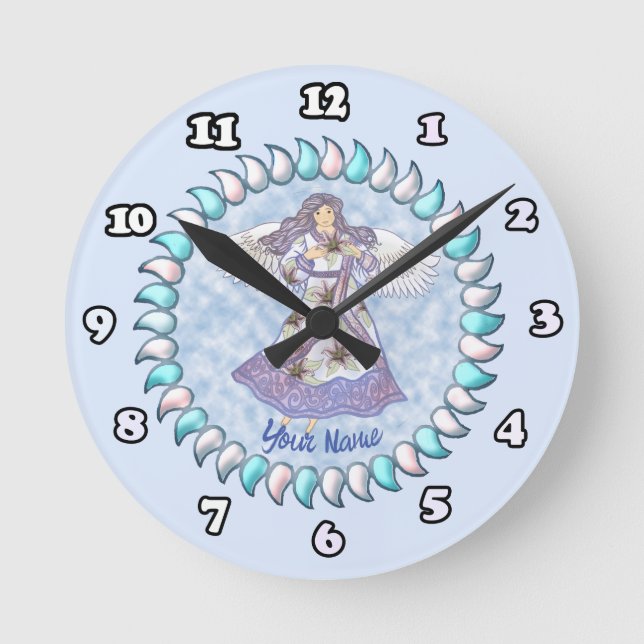 Reloj Redondo Mediano lily angel (Anverso)