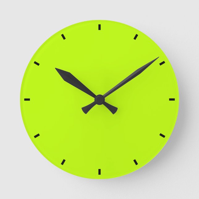 Reloj Redondo Mediano Lime (Anverso)