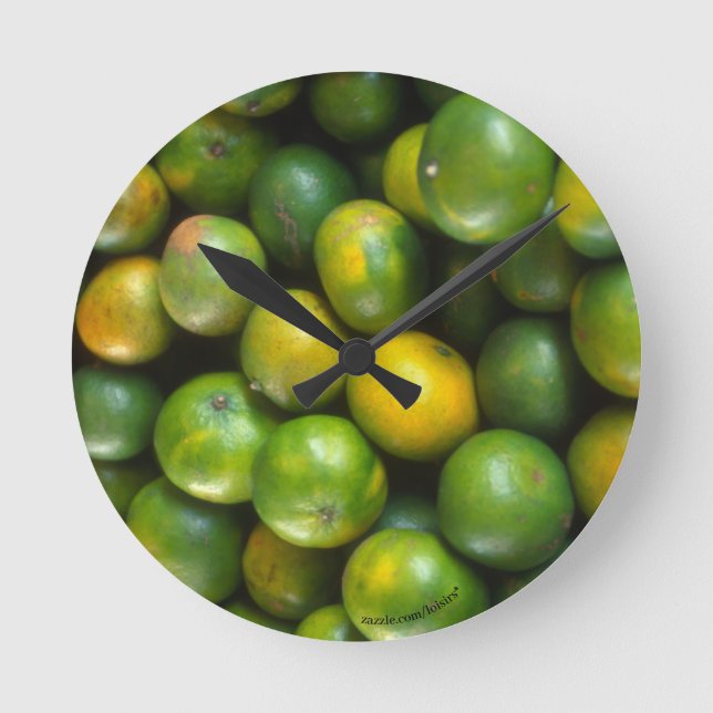 Reloj Redondo Mediano Lime Clock (Anverso)
