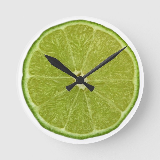 Reloj Redondo Mediano Lime Clock (Anverso)