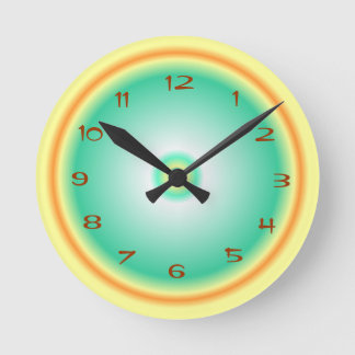 Reloj Redondo Mediano Lime Green Lemon /Orange > Kitchen Clock