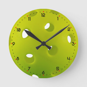 Reloj Redondo Mediano Lime green real pickleball 