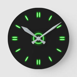 Reloj Redondo Mediano Lime Neon