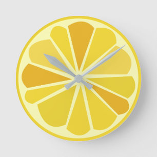 Reloj Redondo Mediano Limón retro