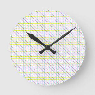 Reloj Redondo Mediano Líneas diagonales
