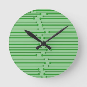 Reloj Redondo Mediano Líneas inspiradas en MCM