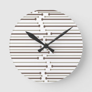 Reloj Redondo Mediano Líneas inspiradas en MCM